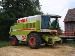 Montaż licznika w kombajnie Claas Mega 204